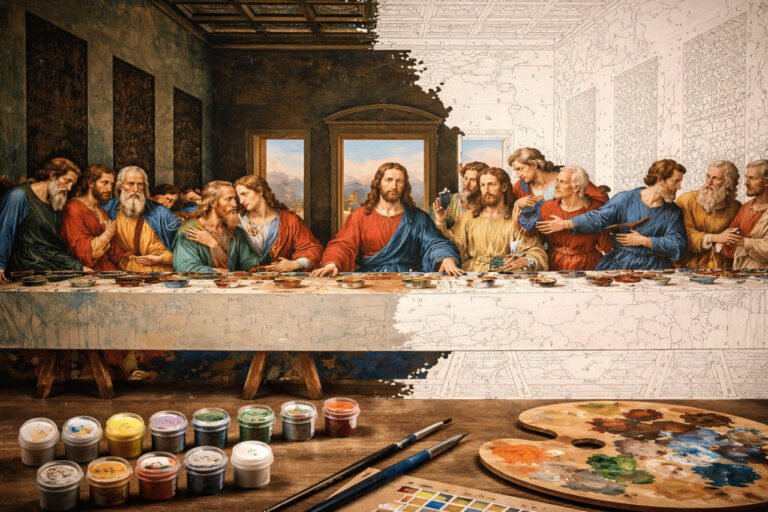 Da Vinci's Last Supper May Have Been Early Paint By Numbers