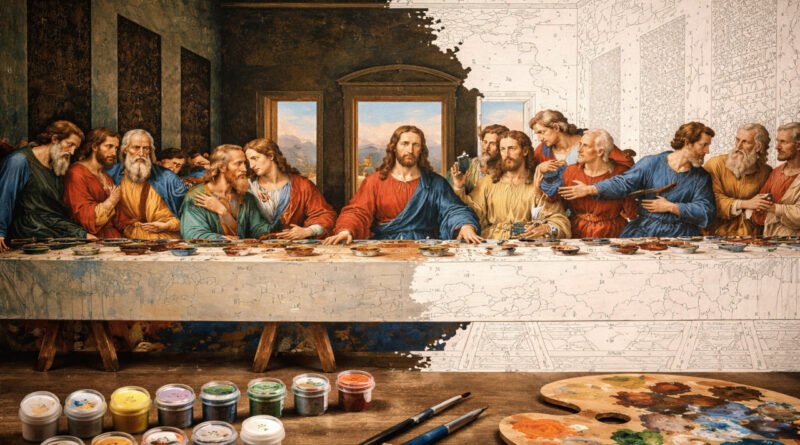 Da Vinci's Last Supper May Have Been Early Paint By Numbers