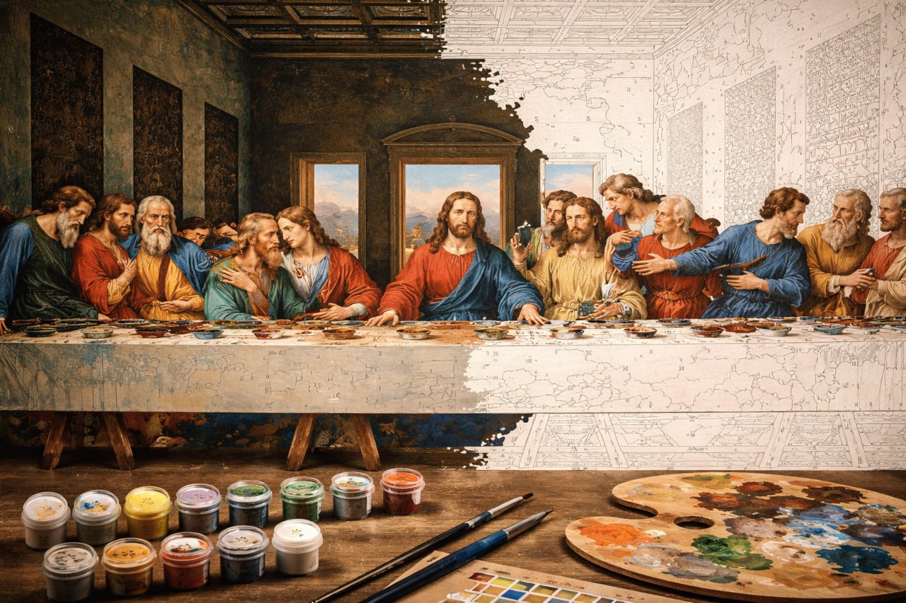 Da Vinci’s Last Supper May Have Been Early Paint By Numbers