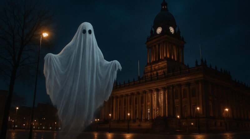 Leeds in Uproar After Ghost Spotted Near Town Hall Demands Council Tax Reduction