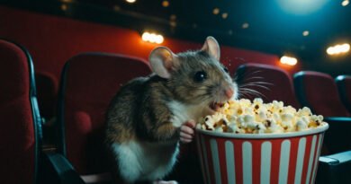 Cinema Mice Growing in Size as Unlimited Popcorn Fuels Evolution