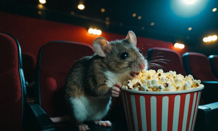 Cinema Mice Growing in Size as Unlimited Popcorn Fuels Evolution