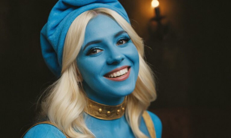 Belgian Club's Blue Makeovers Bring Smurf Stories to Life